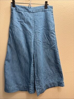 Madewell Huston Light Blue Elastic Waist Denim Pants